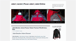 Desktop Screenshot of pesanjaketonline.com